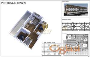 Trosoban Stan 88,10 m² u Potkrovlju na Telepu – Novi Sad